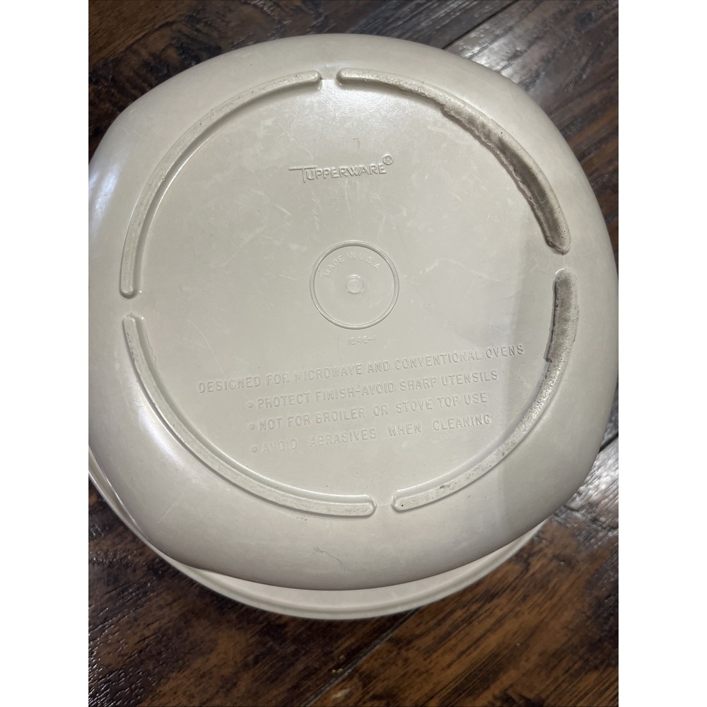 Vintage Tupperware Ultra 21 Round Casserole Dish 1545 With Lid Microwave - Picture 7 of 8